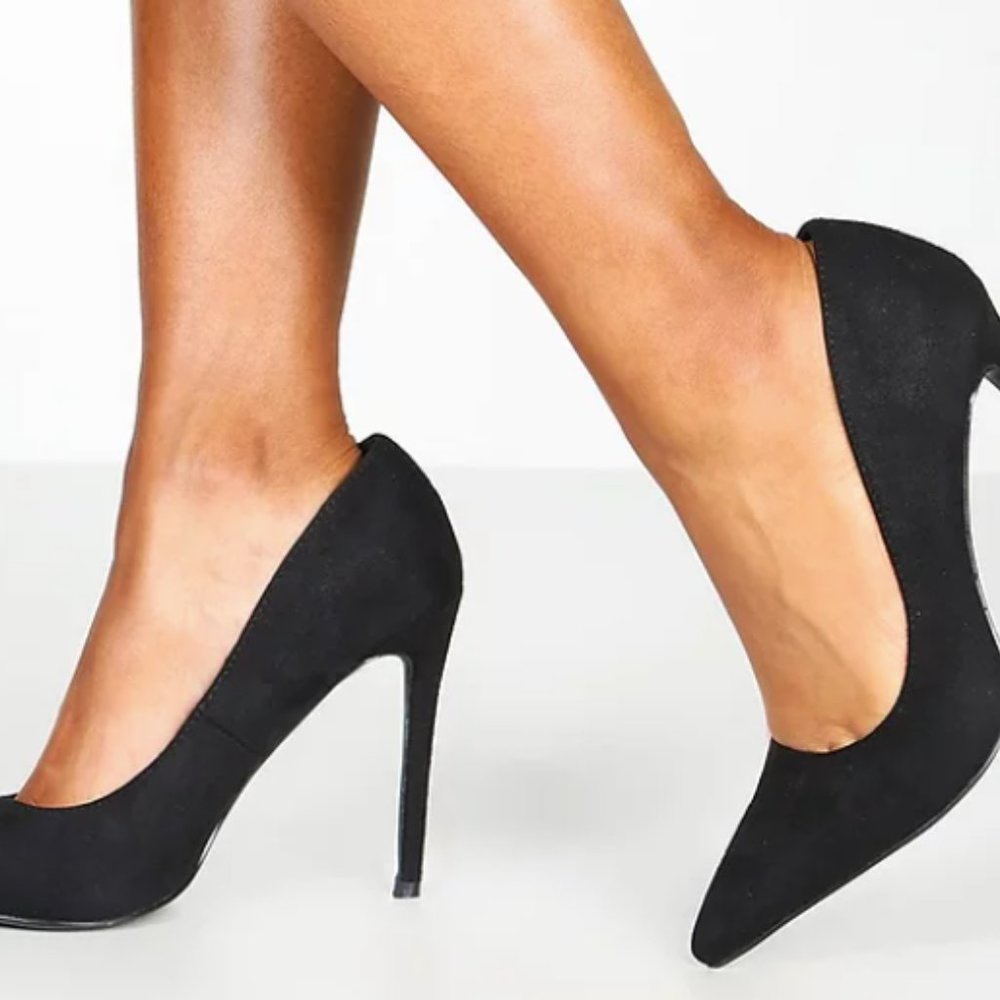 Basic Stiletto Heel | Black | Size 8